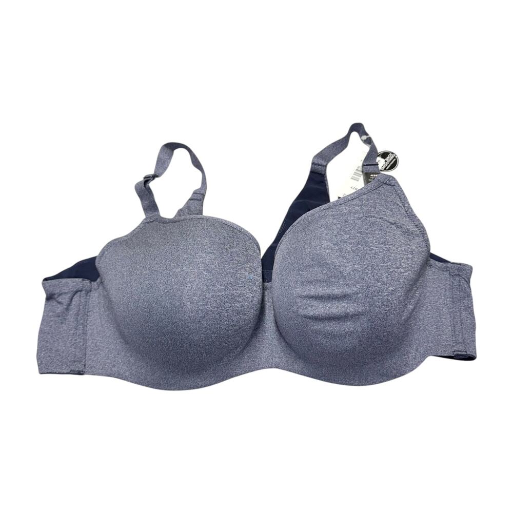 Torrid 42B Bra NWT Blue Peacoat Heather 360 Back Smoothing Lightly Lined